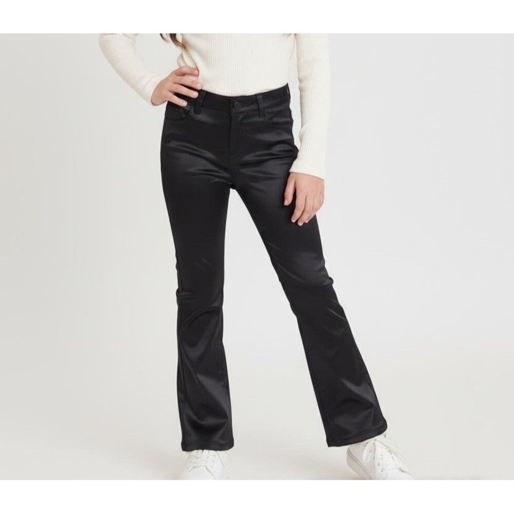 Girls Black Satined Flare Pants Size 7 Arizona Jeans co NWT - Picture 15 of 15